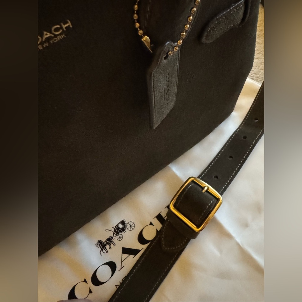 Coach Empire 28 Olive Green Suede - Picture 15 of 15